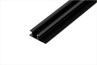 丽江航空纤维墙咔铝合金带灯中条（哑黑氧化）