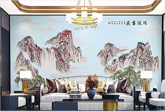 丽江森佰汇航空纤维墙咔（鸿运当头）